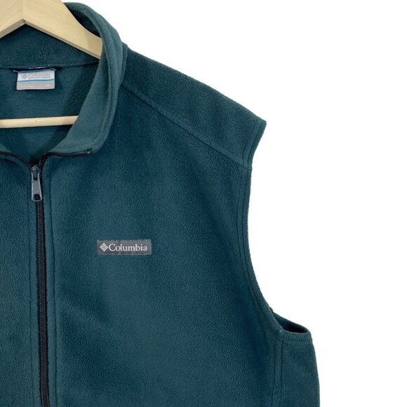 Columbia X-Large Zip Fleece Layer Vest Sleeveless Jacket Lightweight Mens READ - Picture 8 of 12